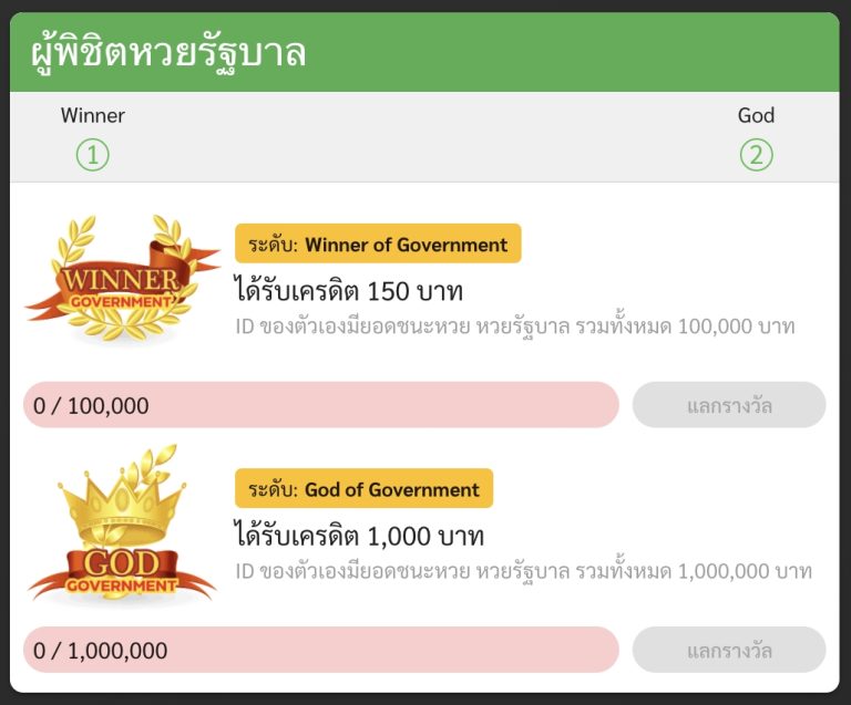 ผู้พิชิตหวยรัฐบาล